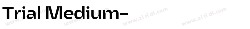 Trial Medium字体转换